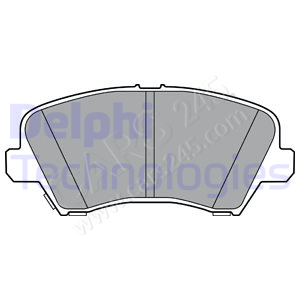 Brake Pad Set, disc brake DELPHI LP3361