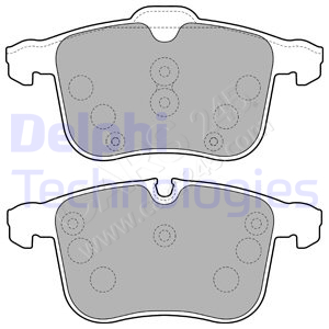 Brake Pad Set, disc brake DELPHI LP1783