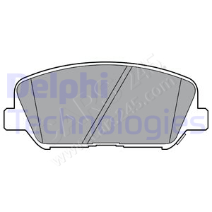 Brake Pad Set, disc brake DELPHI LP2477