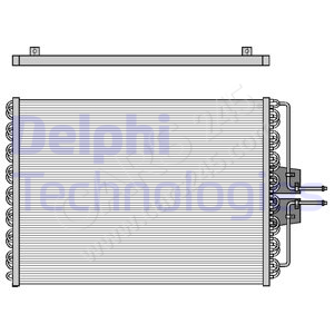 Condenser, air conditioning DELPHI TSP0225061
