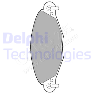 Brake Pad Set, disc brake DELPHI LP1655