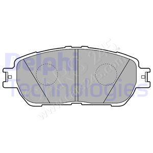 Brake Pad Set, disc brake DELPHI LP2132