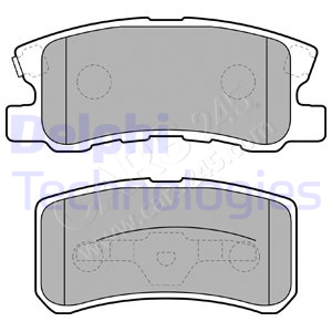 Brake Pad Set, disc brake DELPHI LP1691