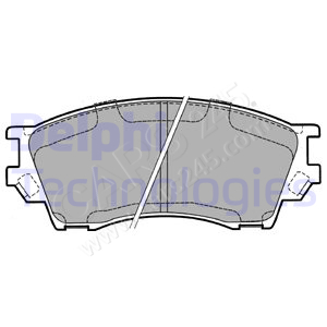Brake Pad Set, disc brake DELPHI LP1063