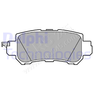 Brake Pad Set, disc brake DELPHI LP2482
