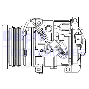 Compressor, air conditioning DELPHI CS20508