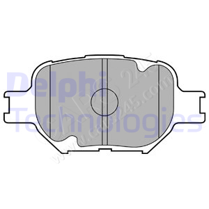 Brake Pad Set, disc brake DELPHI LP1804