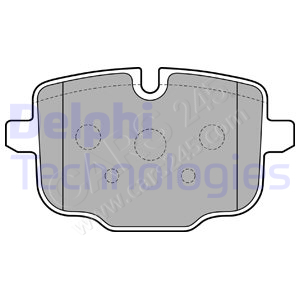 Brake Pad Set, disc brake DELPHI LP2246