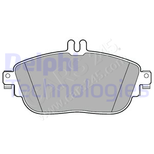Brake Pad Set, disc brake DELPHI LP2441