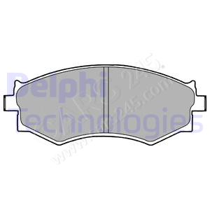 Brake Pad Set, disc brake DELPHI LP1228