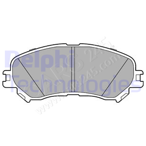 Brake Pad Set, disc brake DELPHI LP3275