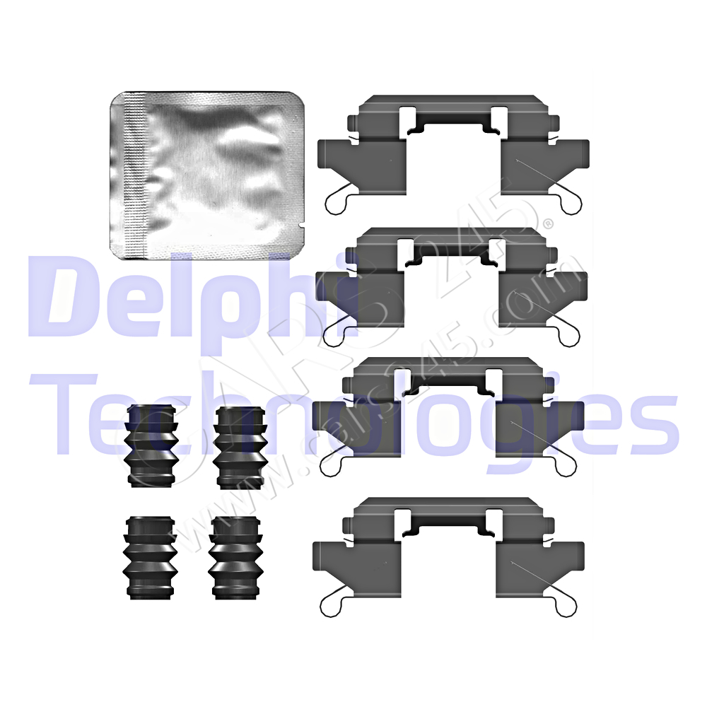 Accessory Kit, disc brake pad DELPHI LX0761