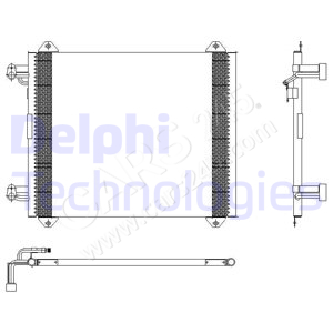 Condenser, air conditioning DELPHI TSP0225407