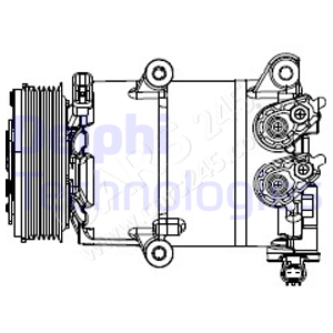 Compressor, air conditioning DELPHI CS20553