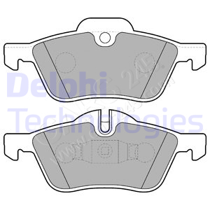 Brake Pad Set, disc brake DELPHI LP1657