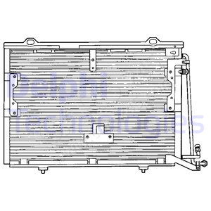 Condenser, air conditioning DELPHI TSP0225193