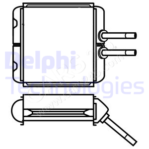 Heat Exchanger, interior heating DELPHI TSP0525532