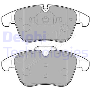 Brake Pad Set, disc brake DELPHI LP2165
