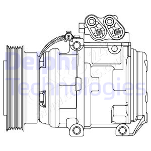 Compressor, air conditioning DELPHI CS20488