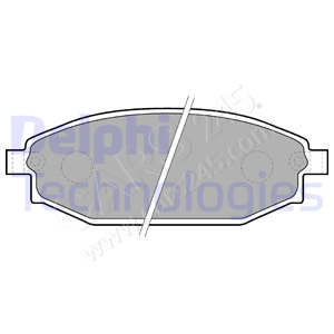 Brake Pad Set, disc brake DELPHI LP1665