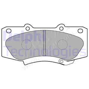 Brake Pad Set, disc brake DELPHI LP2244