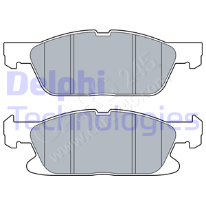 Brake Pad Set, disc brake DELPHI LP3536