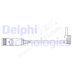 Warning Contact, brake pad wear DELPHI LZ0291