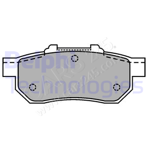 Brake Pad Set, disc brake DELPHI LP1456