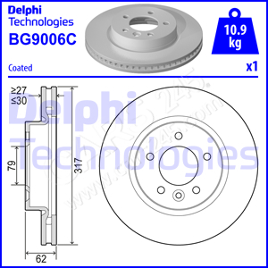 Brake Disc DELPHI BG9006C