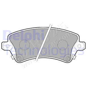 Brake Pad Set, disc brake DELPHI LP1737