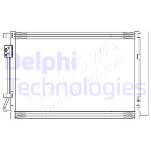 Condenser, air conditioning DELPHI CF20314