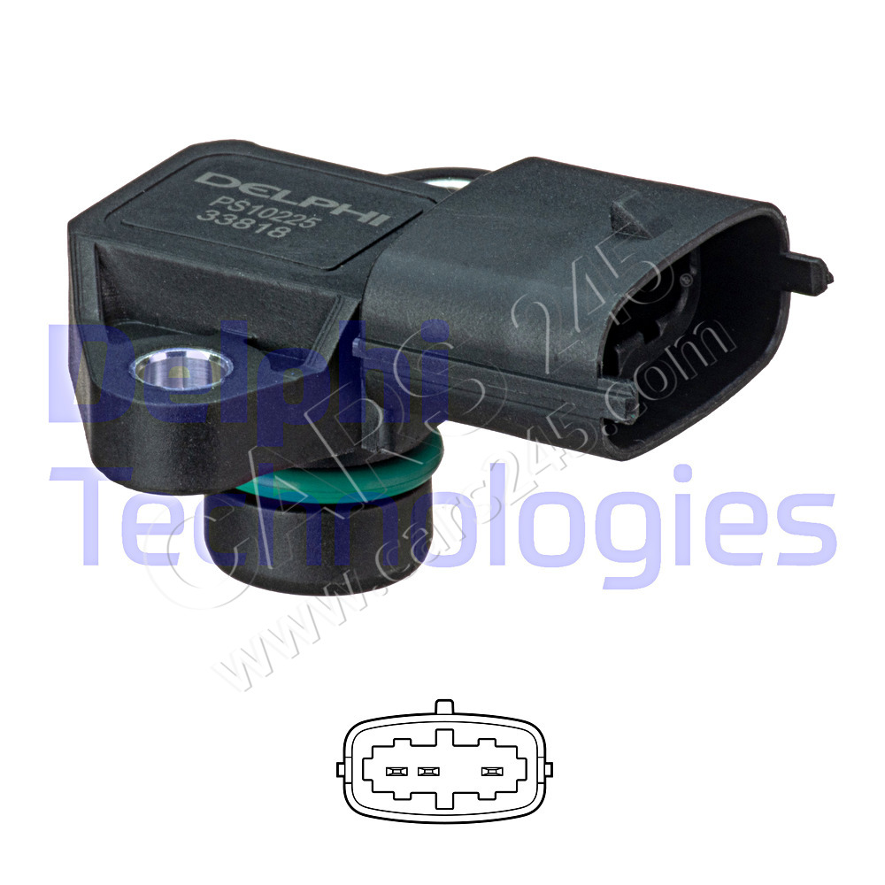 Sensor, intake manifold pressure DELPHI PS10225