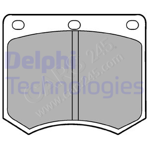 Brake Pad Set, disc brake DELPHI LP154