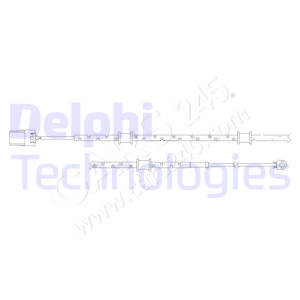 Warning Contact, brake pad wear DELPHI LZ0252