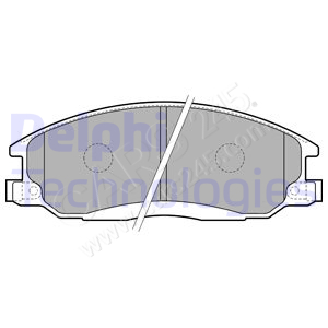 Brake Pad Set, disc brake DELPHI LP1743