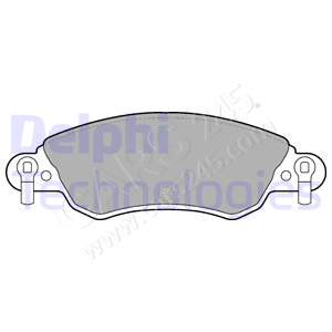 Brake Pad Set, disc brake DELPHI LP1656