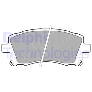 Brake Pad Set, disc brake DELPHI LP1663