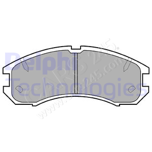 Brake Pad Set, disc brake DELPHI LP595