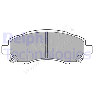 Brake Pad Set, disc brake DELPHI LP1545
