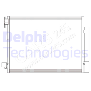 Condenser, air conditioning DELPHI CF20415