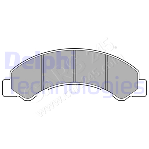 Brake Pad Set, disc brake DELPHI LP2769