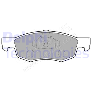 Brake Pad Set, disc brake DELPHI LP1796