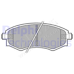 Brake Pad Set, disc brake DELPHI LP606