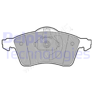 Brake Pad Set, disc brake DELPHI LP1092