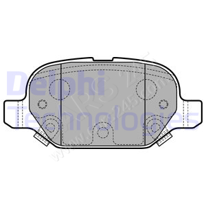 Brake Pad Set, disc brake DELPHI LP2761