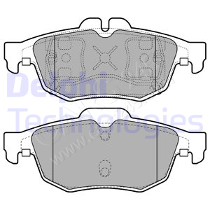Brake Pad Set, disc brake DELPHI LP2259