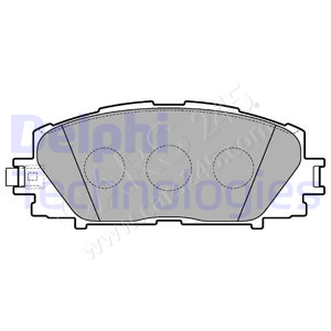 Brake Pad Set, disc brake DELPHI LP3273