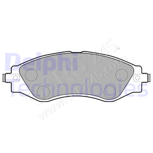 Brake Pad Set, disc brake DELPHI LP1816