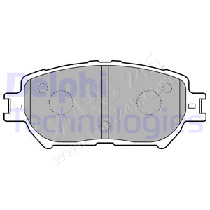Brake Pad Set, disc brake DELPHI LP1738