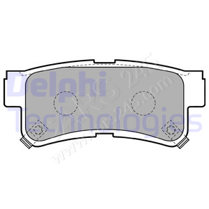Brake Pad Set, disc brake DELPHI LP1765